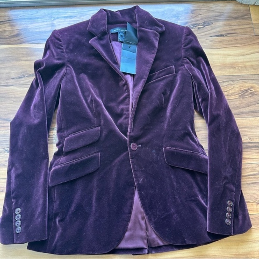 Ralph Lauren Black label velvet jacket 8